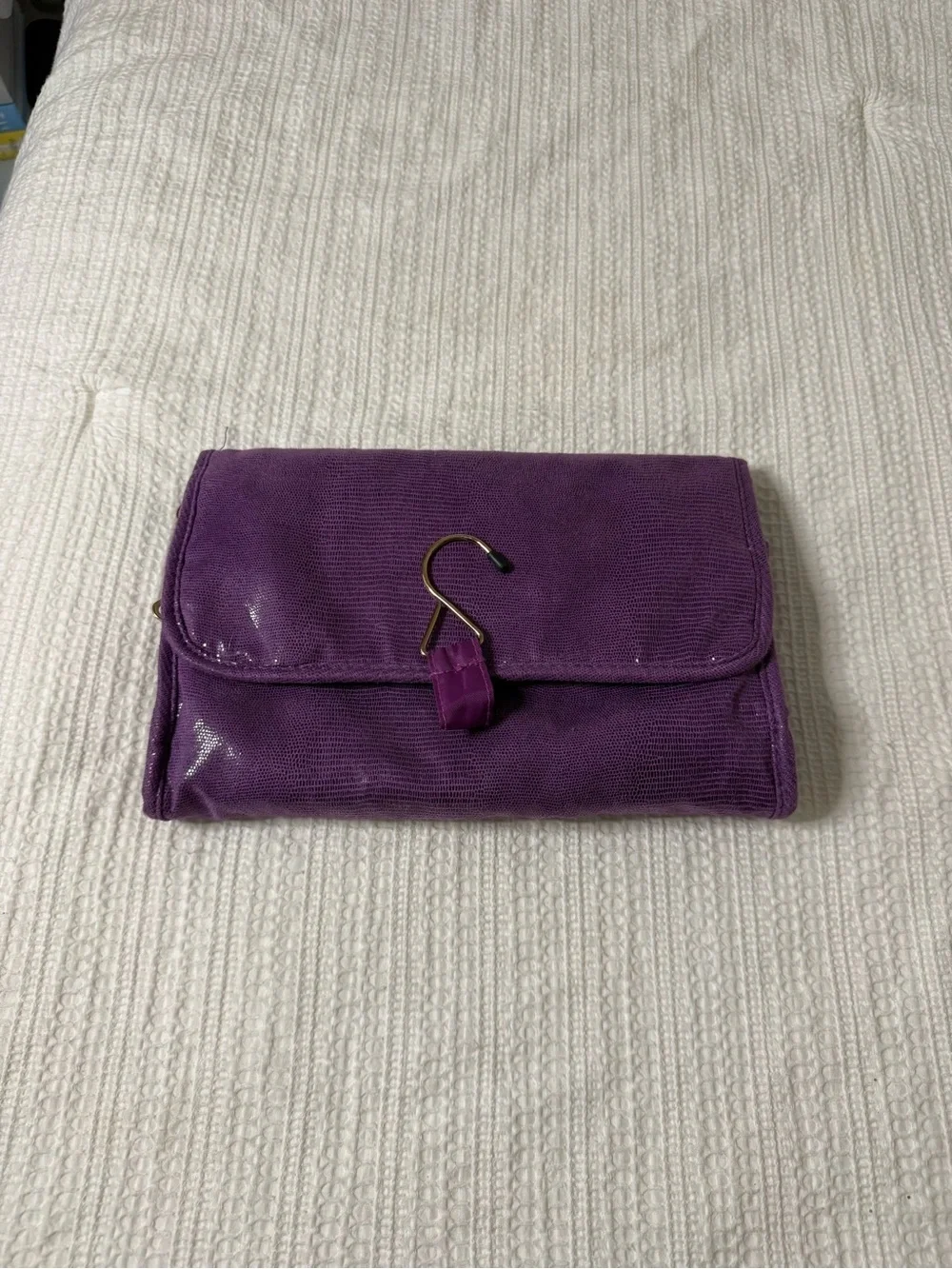 Purple Travel Hanging Organizer Toiletry Bag